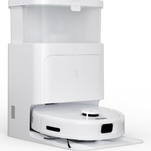 ECOVACS DEEBOT N30 PRO Omni Saugroboter mit Wischfunktion, 10.000 Pa Saugleistung, ZeroTangle 2.0-Technologie, TruEdge Kantenreinigung, 60℃ Heißwasser Wischmopp Reinigung, Heißlufttrocknung,Weiß