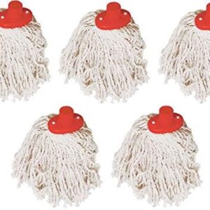 HRB Wischmop 5 Stück 145 g Bodenwischer Schleudermop Mop Wischmopp ohne Stiel