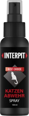 Interpit® Katzen ABWEHR Spray – Katzenfernhaltespray für Innen und Außen, STOPP bleib Weg – Antikatzenspray