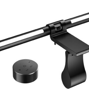 OOWOLF Computer Monitor Lampe Bar – USB e-Reading Lampe Stufenlos Dimmbare Helligkeiten 3 Farbton, Augenpflege, Kein Bildschirm Blendung Flimmern (51 cm – Mit Rücklampe und kabelloser Steuerung)