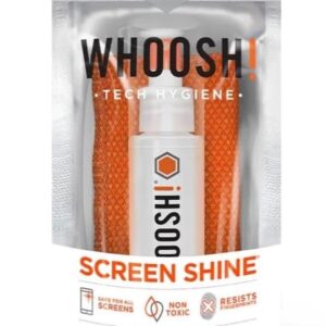 WHOOSH! Bildschirmreiniger-Set – 30ml + 1 Microfiber Cleaning Tuch – ideal für Smartphones, iPads, Brillen, E-Reader, LED, LCD und Fernseher