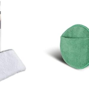 SONAX Microfasertuch für Polster, Textil und Leder zur fusselfreien Fahrzeuginnenreinigung (40×40 cm) & MicrofaserPflegePad für gleichmäßiges Auftragen von Kunststoffpflegemitteln im Innenraum
