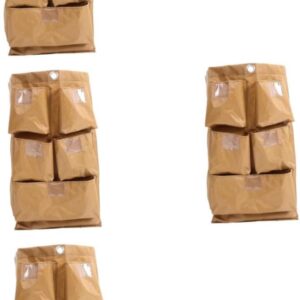 Gatuida 4 Stück Aufbewahrungstasche reinigungswagen Messingbeutel Hausmeisterbedarf Hausmeisterwagen Trolley-Ersatztasche Haushalts-Caddy fahrbarer Wagen Servicewagen Oxford-Stoff Coffee