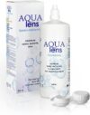 AQUA lens Kontaktlinsen Fluessigkeit (360 ml + Behälter) – Premium All-in-One Kombilösung für weiche Kontaktlinsen mit HPMC (360 ml)