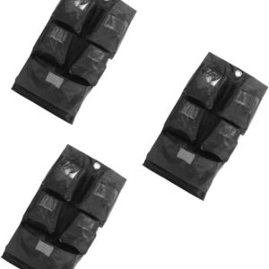 SOLUSTRE 3st Aufbewahrungstasche Messingbeutel Gorillawagen Reinigungswagen Hausmeister-wagentasche Haushalts-Caddy Servicewagen Reinigungsbeutel Trolley-ersatztasche Oxford-Stoff Black
