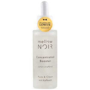 mellow NOIR Concentrated Booster 30 ml | SOFORT STRAFFEND | Hyaluron Gesichtsserum | Augenserum | Serum zur Augenpflege & Gesichtspflege | Vegan | zertifizierte Naturkosmetik