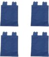 Mobestech 4Pcs Aufbewahrungstasche aus Leinen Abfallsack für Reinigung Abfallbeutel für Reinigungswagen reinigungstasche Werkzeugtasche groß Kleiderhülle zum Aufhängen Oxford-Stoff Blue