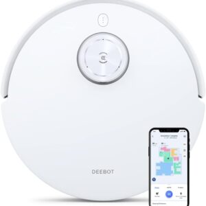 ECOVACS DEEBOT T10, Staubsaugerroboter mit vibrierenden Wischplatten (OZMO 3.0), 3000PA Saugstärke, Hinderniserkennung mit KI (AIVI 3.0), 3D-Kartierung, 5200 mAh Akku, YIKO Sprachassistent