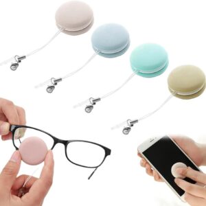 Handy-Bildschirmreiniger, kreative Handy-Reinigungstücher, Bürste, dekorativer Taschenanhänger, Bonbonfarben-Reinigungstuch, Handy-Bildschirmlinse, Brillenputzer für TV-Monitore, Glaslinse
