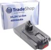 Trade-Shop Li-Ion Akku 25,2V / 4000mAh kompatibel mit Dyson V11 Absolute Extra+, Torque Size, Complete Extra, 2020 Outsize, SV15, SV17 Staubsauger