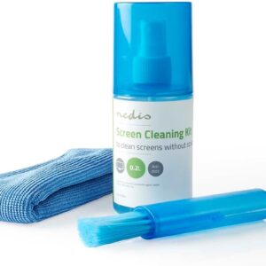 Bildschirmreiniger – Spray – 200 ml – Fernsehbildschirm/Notebook/Smartphone/Tablet – Wiper enthalten