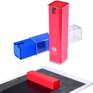 2in1 Bildschirmreinigende Sprühflasche und Tuch – 2er Pack – Reinigen Sie sofort den Bildschirm Ihres Telefons, Tablet, TV, Laptop – Einfach aufsprühen und abwischen – Kompakt – Ideal für unterwegs