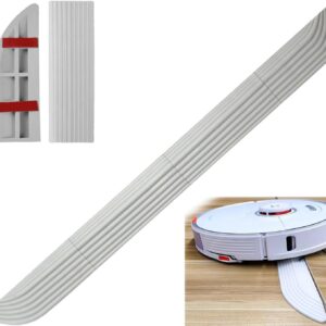 Türschwellenrampe für Staubsaug Roboter,Saugroboter für Alle Staubsaugroboter Zubehör, Kletterhilfe passend für alle Staubsaugroboter, Rampe für Saugroboter und Rollstuhl, Flexibel anpassbar, Antirut