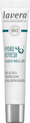 lavera Hydro Refresh Augen Roll-On – mit Alge und Hyaluronsäure – kühlt und erfrischt – vegan – Naturkosmetik – 15 ml