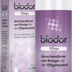 Biodor Pflege Konzentrat 1L – Geruchsentferner & Reiniger – Enzymreiniger für den Pflegehaushalt – Geruchsneutralisierer bei Urin, Inkontinenz und anderen strengen Gerüchen – zuverlässige Reinigung