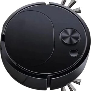 Ejoyous Automatischer Staubsauger-Roboter, Intelligenter Roboter-Staubsauger Geräuscharm Wiederaufladbar Automatischer Bodenreiniger 3-in-1 Kehrroboter für Haarstaubflecken