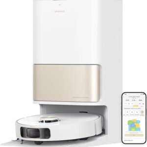DREAME L10s Pro Ultra Heat Saugroboter mit Wischfunktion, Automatische Moppreinigung mit heißem Wasser, Moppverlängerung, 7.000 Pa Saugkraft, Doppelte Mopp- und Bodenreinigung, Teppicherkennung