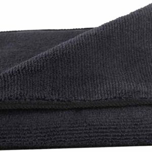 bellanet Microfasertuch Micro Star Microfaser Mikrofaser Tuch Lappen Wischtuch 40 x 40 cm, Farbe:schwarz