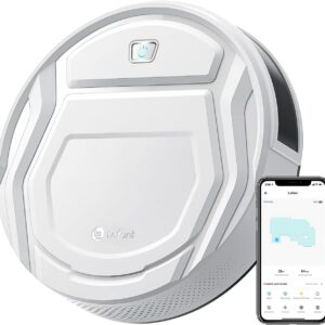 LEFANT Saugroboter, Superschlank Staubsauger Roboter mit Starke Saugleistung, WLAN Roboterstaubsauger Kompatibel mit Alexa und APP-Steuerung, Selbstaufladung und Leise für Tierhaare, Teppich-M210