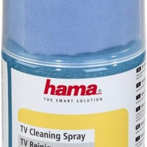 Hama Reinigungsset Bildschirm LCD/Plasma, Gel und Reinigungstuch aus Mikrofaser, 200 ml, Mehrfarbig