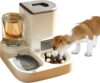 PETCUTE 2-in-1 Automatischer Futter und Wasserspender für Haustiere,Futterspender für Katzen mit großer Kapazität,Automatischer Futterspender für Haustiere,Leicht zu Reinigen, für Nass/Trockenfutter