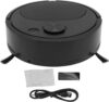 Pssopp Smart Sweeper Robot Staubsauger Mini Smart Sweeping Robot Automatische Kehrmaschine mit USB-Aufladung für Steinböden, Keramikfliesen, Weiche Decken, Marmorböden (Schwarz)