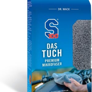 DR. WACK DAS Tuch Mikrofasertuch 40 x 40 cm – Extrem weiches & saugstarkes Mikrofasertuch für Motorrad – 100% fusselfreies Poliertuch – Kratzfreie Motorradreinigung – Hochwertige Motorradpflege