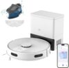 EZVIZ 3-in-1 Staubsauger mit automatischer Staubentleerung, WiFi Robotersauger mit LiDAR Navigation und Hinderniserkennung, 4000 Pa Saugleistung, APP/Alexa/Google-Steuerung, RE4C Plus