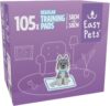 Easypets Welpentrainingspads 105 stück – Hundepads Töpfchentrainingsmatten – geeignet für Hunde – Trainingsunterlagen 105st