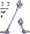 Lubluelu 25000Pa Akku Staubsauger | Staubsauger Kabellos Saugleistung | 25.9V Akkusauger Freistehend | 50Min.Laufzeit | 120.000U/Min | Staubsauger für Tierhaare, Teppich & Harter(Harten) Boden