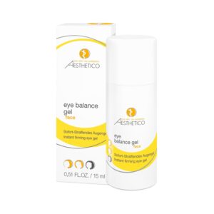 AESTHETICO eye balance gel, 15 ml – Sofort straffende Augenpflege mit intensivem Anti-Aging-Effekt, reduziert Fältchen, wirkt kühlend, feuchtigkeitsspendend und abschwellend bei geschwollenen Augen