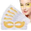 Augenpads, Eye Mask, 24k Gold Eye Patches, Anti aging Augenpads mit Hyaluron Augenpflege, Kollagen Augenmaske Feuchtigkeit spendende, entfernen Taschen, dunkle Kreise & Puffiness-5Pairs