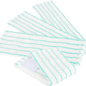 com-four® 4X Ersatz-Wischtuch für Bodenwischer – Mikrofaser Ersatz-Tuch für Wischmopp – Reinigungstücher für den Boden (4 Stück – türkis/weiß)