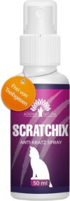 ADEMA NATURAL® SCRATCHIX – Anti Kratz Spray für Katzen – Alternative zum Katzenfernhaltespray – Mittel gegen Kratzen an Allen Möbeln und Textilien – Teppich & Vorhänge – 50ml Inhalt