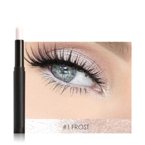 Eyeshadow Pen, Farben Lidschatten Stift liegend Seidenraupe Eyeliner Stick Lipliner Stift Make up Kosmetik Werkzeug Lidschatten Primer (#1)