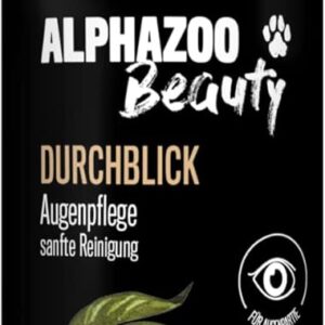 alphazoo Augenpflege für Hunde, Katzen & Pferde 100 ml I Natürliche Augentropfen zur Tränenfleckenentfernung I Schonende Reinigung des Augenumfeldes