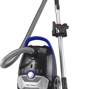 Fakir Blue Vac Power TS 721 – Staubsauger mit Beutel, Leistungsstark und Kompakt,Allergiker freundlicher HEPA 14 Filter, 12 m Aktionsradius, Blau, 800 Watt, 69dB(A) extra leise, Zubehörfach