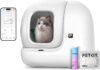 PETKIT Pura Max 2 Selbstreinigende Katzentoilette, 76L Katzenklo Selbstreinigend,xSecure,Geruchsbeseitigung,App-Steuerung,Große Fassungsvermögen,für Mehrere Katzen（Deo und Sandkissen Frei, mit N50）