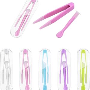 5 Stück Kontaktlinsen Pinzetten,Kontaktlinsen Pinzette,Kunststoff Kontaktlinsen Remover,Kontaktlinsen Entfernen,Kontaktlinsen Einsetzhilfe,Kontaktlinsen Hilfe,Für Reisen Haushalt