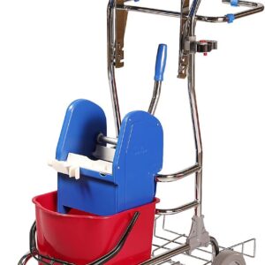 kaiserkraft | Reinigungs- und Servicewagen | LxBxH 750 x 460 x 1220 mm | verchromt