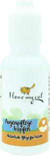 I love my cat Augenpflege Tropfen Hochwertige Pflegeprodukt für Katzen, das speziell für die tägliche Pflege der Augen von Katzen entwickelt wurde 30 ml