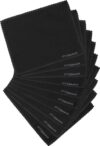 styleBREAKER Microfaser Putztuch Set, 10 Stück, Reinigungstuch für Brillen, Smartphone Displays und Objektive 09020074, Farbe:Schwarz