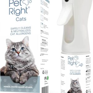 Pet Right Cats Spray Safely Clean and Neutralisiert Allergene Cats Spray, Safe Clean, Neutralisieren Allergene, Frische, weiß
