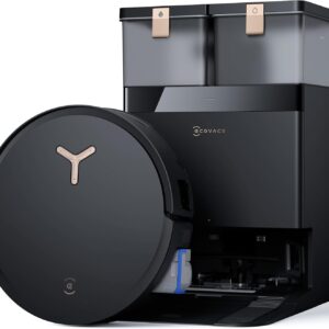 ECOVACS DEEBOT X8 PRO Omni Saugroboter mit Wischfunktion, 18.000 Pa, OZMO Roller Wischwalze mit kontinuierlicher Selbstreinigung, Moppreinigung mit Heißwasser 40–75 °C, autom. Reinigungsmittelzugabe