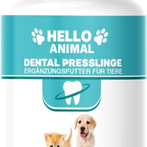 NEU: HelloAnimal DENTAL Presslinge für Hunde und Katzen – Zahnsteinentferner auch für Zwischenräume – Zahnreinigung und Zahnpflege –für Mundgeruch