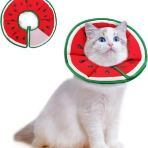 Supet Halskrause Katze,Einstellbarer Halskrause Katze Halsband,Wiederherstellung Halsband Weich Kragen Cone Nach Operation und Verletzungen für Welpen, Kleine Hunde und Katzen