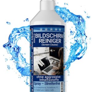 250ml Bildschirmreiniger Spray | gegen Fettflecken & Fingerabdrücke | für alle Displays, Tablets, Handys & Monitore