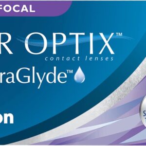Air Optix plus HydraGlyde Multifocal Monatslinsen weich | 3 Stück | BC 8.6 mm | DIA 14.2 mm | ADD MED | -04.00 Dioptrien