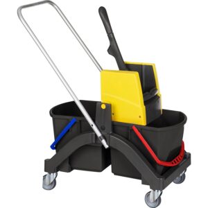Vermop | Nasswischwagen AQUVA | mit Deichsel | 2 x 17-l-Eimer