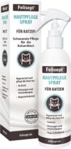 Felisept Hautpflegespray für Katzen 250ml Milbenspray Katze Grasmilben Katze Juckreiz Katze gegen Schuppen bei Katzen Juckreiz Spray Katze milde Pflegelotion mit natürlichen Wirkstoffen